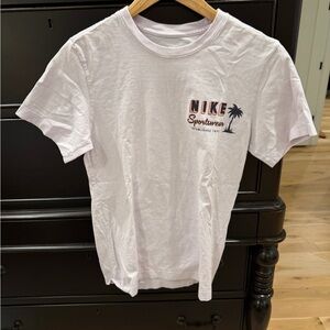 Nike White Short Sleeve Sportswear Logo Tee